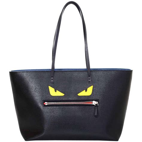 fendi black monster tote bag|vintage Fendi bags authentic.